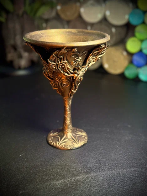 Mô hình 3D chiếc Cốc Thiên Thần Rồng phong cách Gothic độc đáo - Image 1