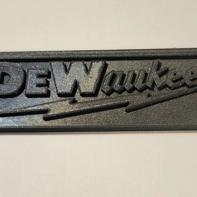 Logo phối hợp DeWALT Milwaukee độc đáo cho fan dụng cụ cầm tay