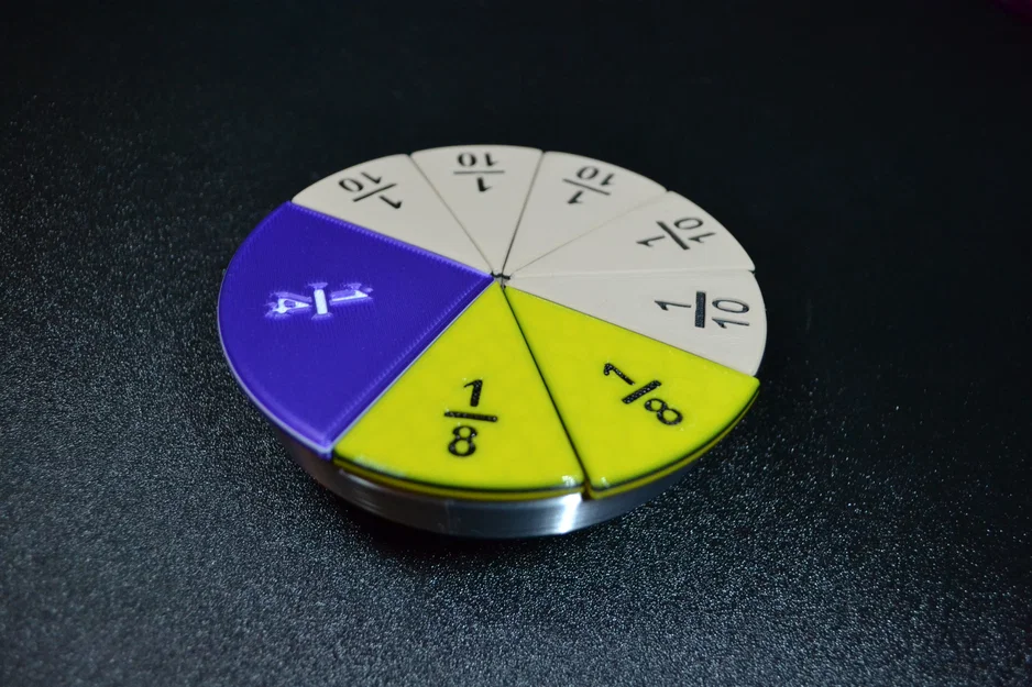 Math Pie Pieces Fraction Circle – Bộ miếng bánh học phân số - Image 3