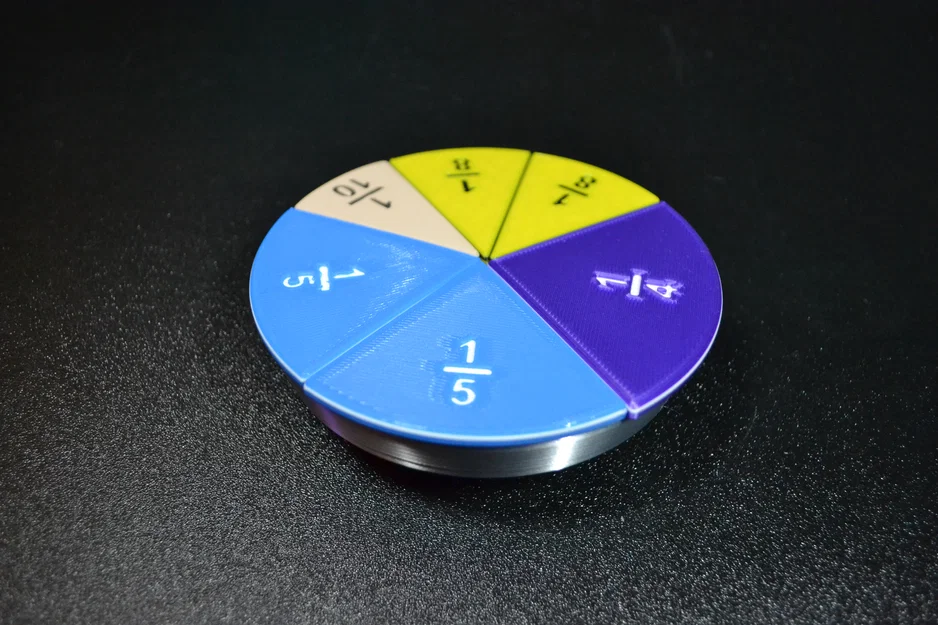 Math Pie Pieces Fraction Circle – Bộ miếng bánh học phân số - Image 5
