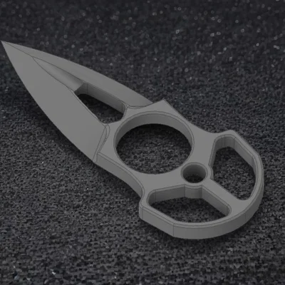 Knuckle Duster Dagger – Dao Dagger Kèm Knuckle Duster 1 Ngón