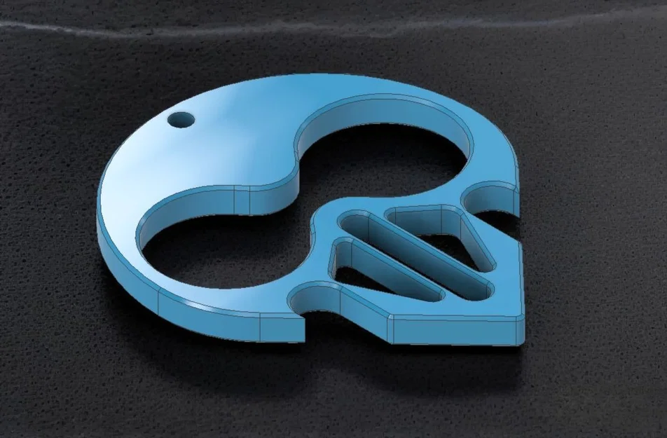 Mặt dây chuyền hình đầu lâu cá tính - Thiết kế in 3D độc đáo - Image 1