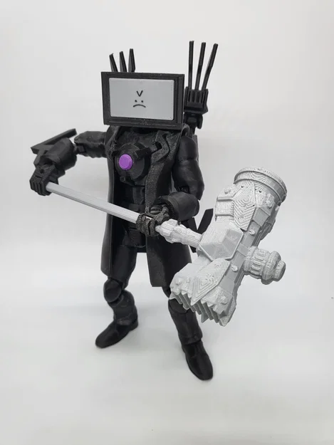 Phụ kiện búa chiến cho mô hình Dummy 13 Titan Cameraman - Image 1