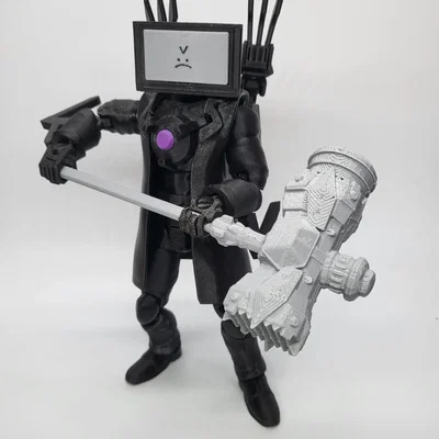 Phụ kiện búa chiến cho mô hình Dummy 13 Titan Cameraman