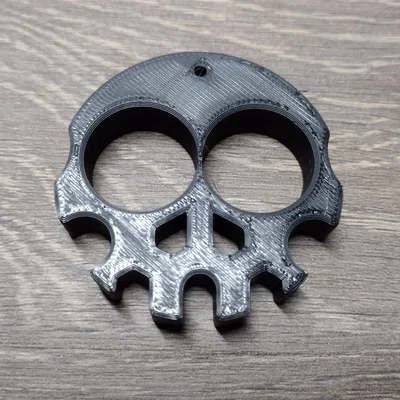 Mặt dây chuyền hình đầu lâu (Skull Knuckle Duster) in 3D cá tính