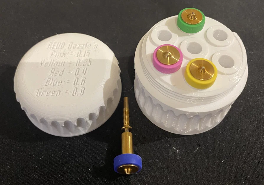 Hộp đựng nozzle E3D REVO: Giải pháp lưu trữ vòi in gọn gàng - Image 1