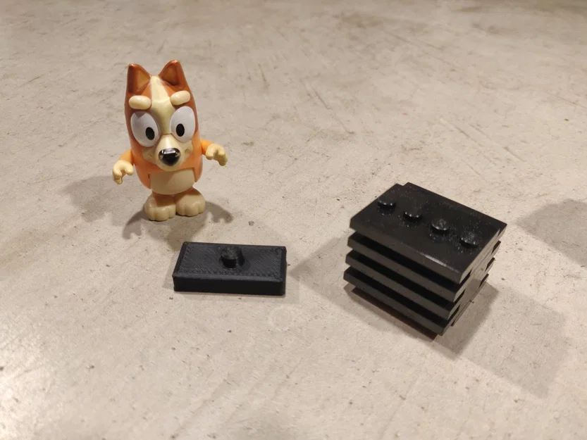 Tấm chuyển Bluey Figurine gắn Duplo/Lego (Adapter Plate) - Image 5