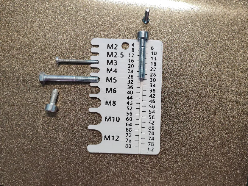 Dụng cụ đo ốc vít dạng thẻ, bỏ túi – M2-M12 0-82 mm - Image 3