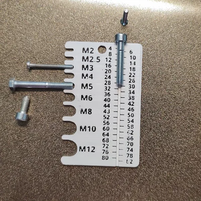 Dụng cụ đo ốc vít dạng thẻ, bỏ túi – M2-M12 0-82 mm