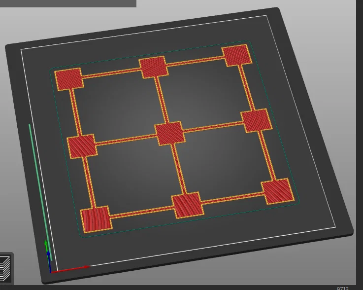 Mẫu test First Layer Calibration - Hiệu chỉnh lớp in đầu tiên - Image 1