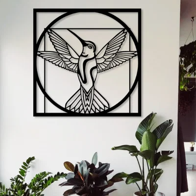 Mô hình trang trí treo tường chim ruồi Hummingbird Decor tinh tế