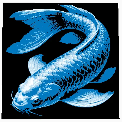 Hueforge Koi Fish – Cá Koi bơi giữa đại dương - Image 1