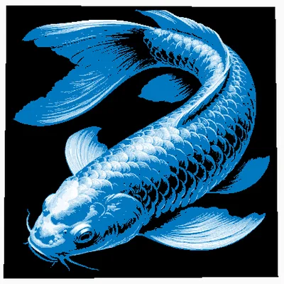 Hueforge Koi Fish – Cá Koi bơi giữa đại dương