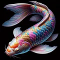 Hueforge Koi Fish – Cá Koi bơi giữa đại dương - Thumbnail 2