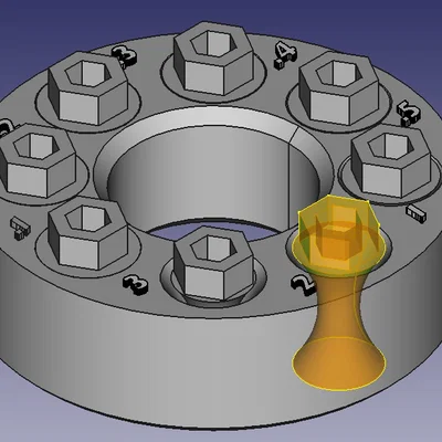 Mẫu kiểm tra độ dung sai (tolerance) cho in 3D Print-in-place