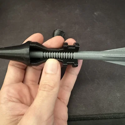 Mô hình 3D đạn xuyên giáp APFSDS 25mm M919 chi tiết