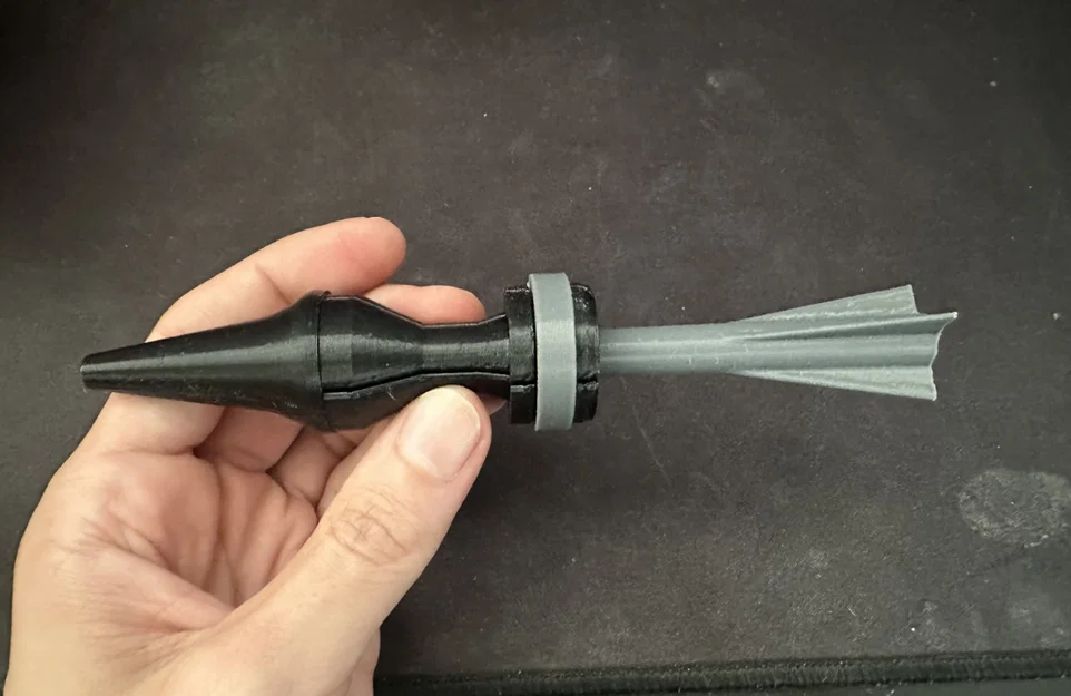 Mô hình 3D đạn xuyên giáp APFSDS 25mm M919 chi tiết - Image 6