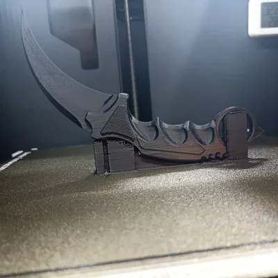 Mô hình dao Karambit trong CS2 - Bản in 3D chi tiết sắc nét