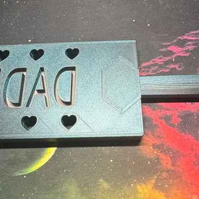 Paddle BDSM “Daddy” (dập nổi) – mẫu in 3D