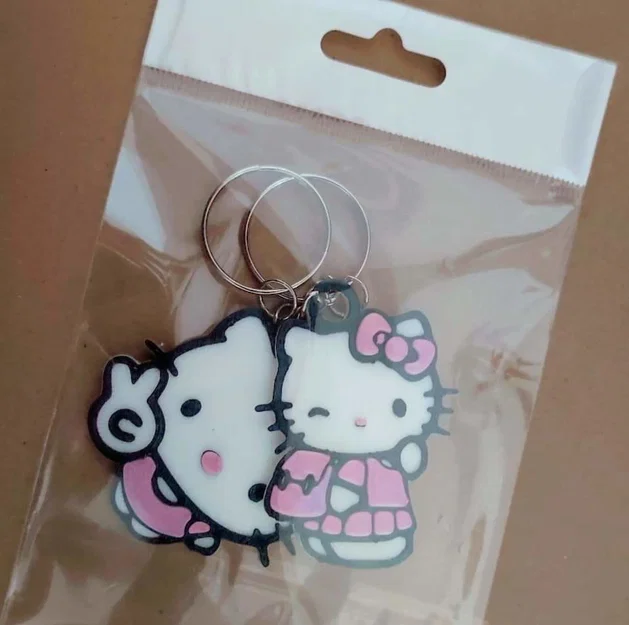 Móc khóa Hello Kitty (bộ 2 chiếc) - Image 1