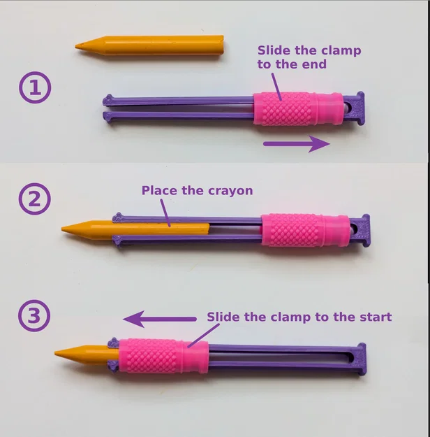 Đầu nối bút sáp (Crayola, Plastidecor và tương tự) - Image 3