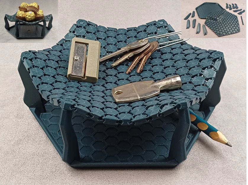 Khay vải (Fabric tray) in 3D - Image 1