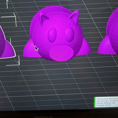 Mô hình chú heo khớp nối (Articulated Pig) dễ thương cho in 3D