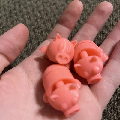 Mô hình chú heo khớp nối (Articulated Pig) dễ thương cho in 3D