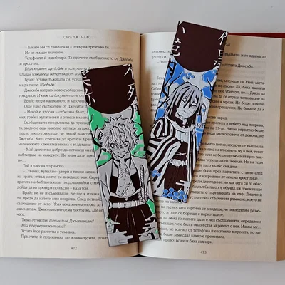 Obanai & Sanemi - Bộ Bookmark Demon Slayer Set 6/8