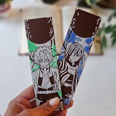 Obanai & Sanemi - Bộ Bookmark Demon Slayer Set 6/8