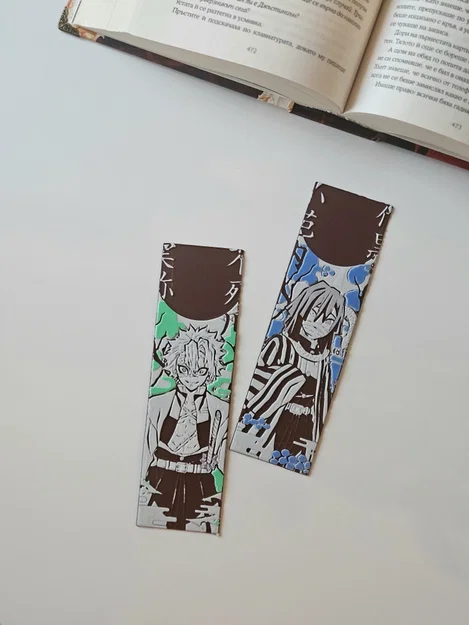Obanai & Sanemi - Bộ Bookmark Demon Slayer Set 6/8 - Image 3