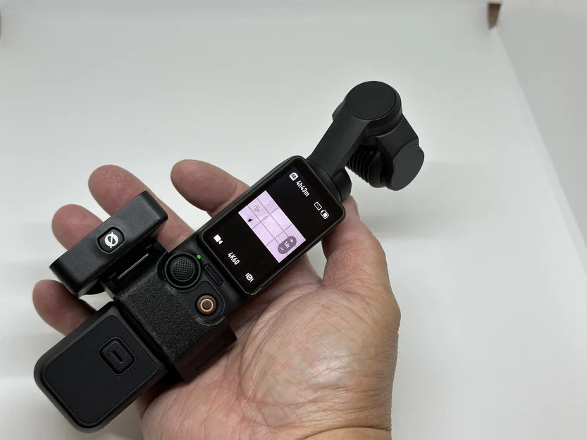 Kẹp đơn giản - cold shoe cho DJI Osmo Pocket 3 - Print-in-place - Image 1