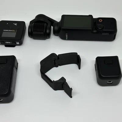 Kẹp đơn giản - cold shoe cho DJI Osmo Pocket 3 - Print-in-place