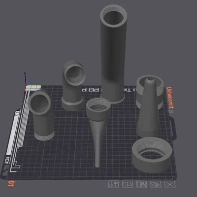 Pool Wasserfall 7 Teile (Thác nước hồ bơi 7 phần)