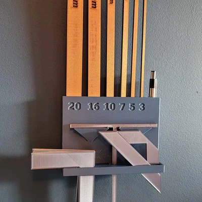 Kệ treo tường đựng dụng cụ đóng sách (Bookbinding Tool Organizer)