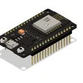 Mô hình 3D chi tiết bảng mạch ESP32 chuẩn 1:1 cho thiết kế vỏ hộp - Thumbnail 1