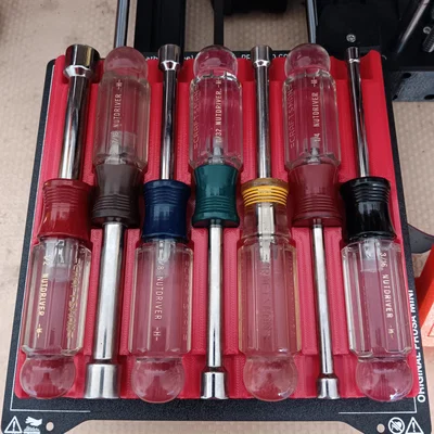 Khay đựng bộ tua vít Nut Driver chuẩn Gridfinity (4x4)