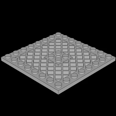 Tấm đế 8x8 tương thích Lego thiết kế dạng lưới chuyên dụng