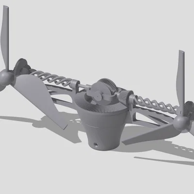 Chong chóng vườn turbine vi sai (Differential turbine garden spinner)