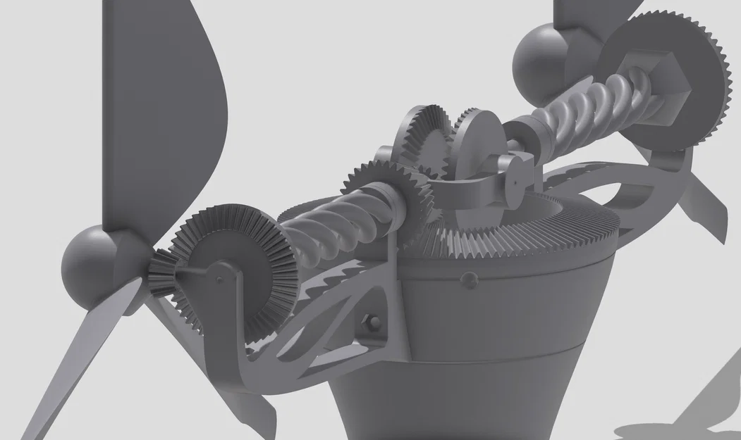 Chong chóng vườn turbine vi sai (Differential turbine garden spinner) - Image 2