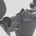 Chong chóng vườn turbine vi sai (Differential turbine garden spinner) - Thumbnail 2