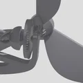 Chong chóng vườn turbine vi sai (Differential turbine garden spinner) - Thumbnail 4