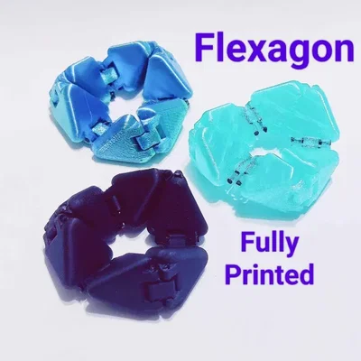 Flexagon Fidget – Đồ chơi fidget flexagon in liền khối