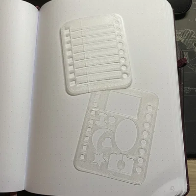 Khuôn Bullet Journal Stencil