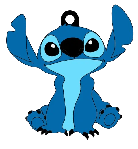 Mẫu in 3D móc khóa hình Stitch đáng yêu - Image 1