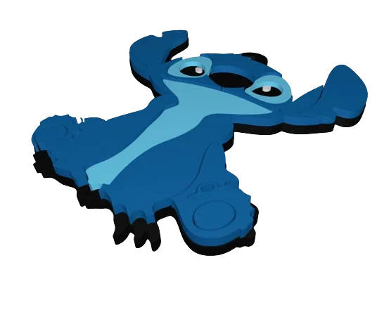 Mẫu in 3D móc khóa hình Stitch đáng yêu - Image 2