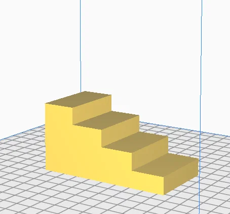 Mô hình bậc thang 4 bậc mini (Stairs) - Phụ kiện trang trí 3D - Image 1