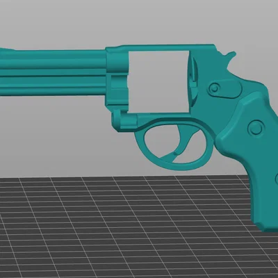Mô hình súng Revolver Fidget nòng dài in 3D độc đáo