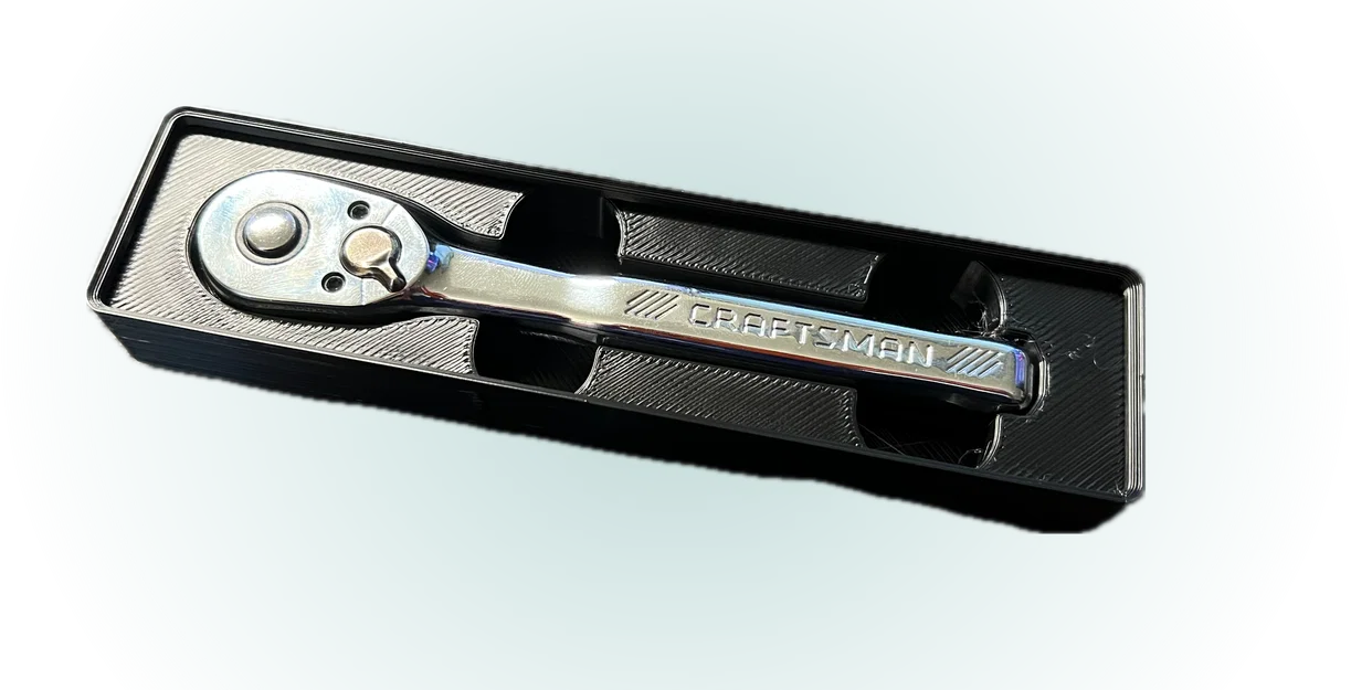 Khay đựng cờ lê Craftsman 1/4 inch chuẩn hệ Gridfinity - Image 1