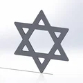 Mô hình in 3D Ngôi sao David (Jewish Star of David) tinh tế - Thumbnail 2